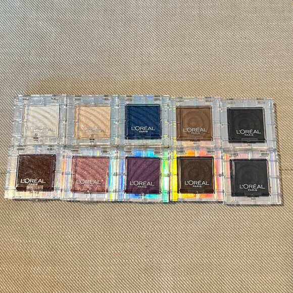 🌈 Lot of 10 L'Oréal Paris Eyeshadows Satin & Matte Brand New 🌈 - Picture 1 of 3